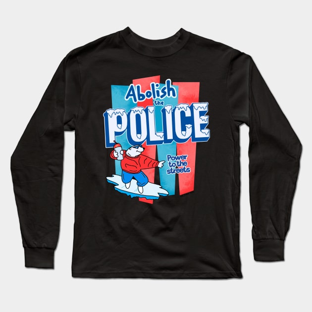 Abolish The Police - The Peach Fuzz Long Sleeve T-Shirt by ThePeachFuzz